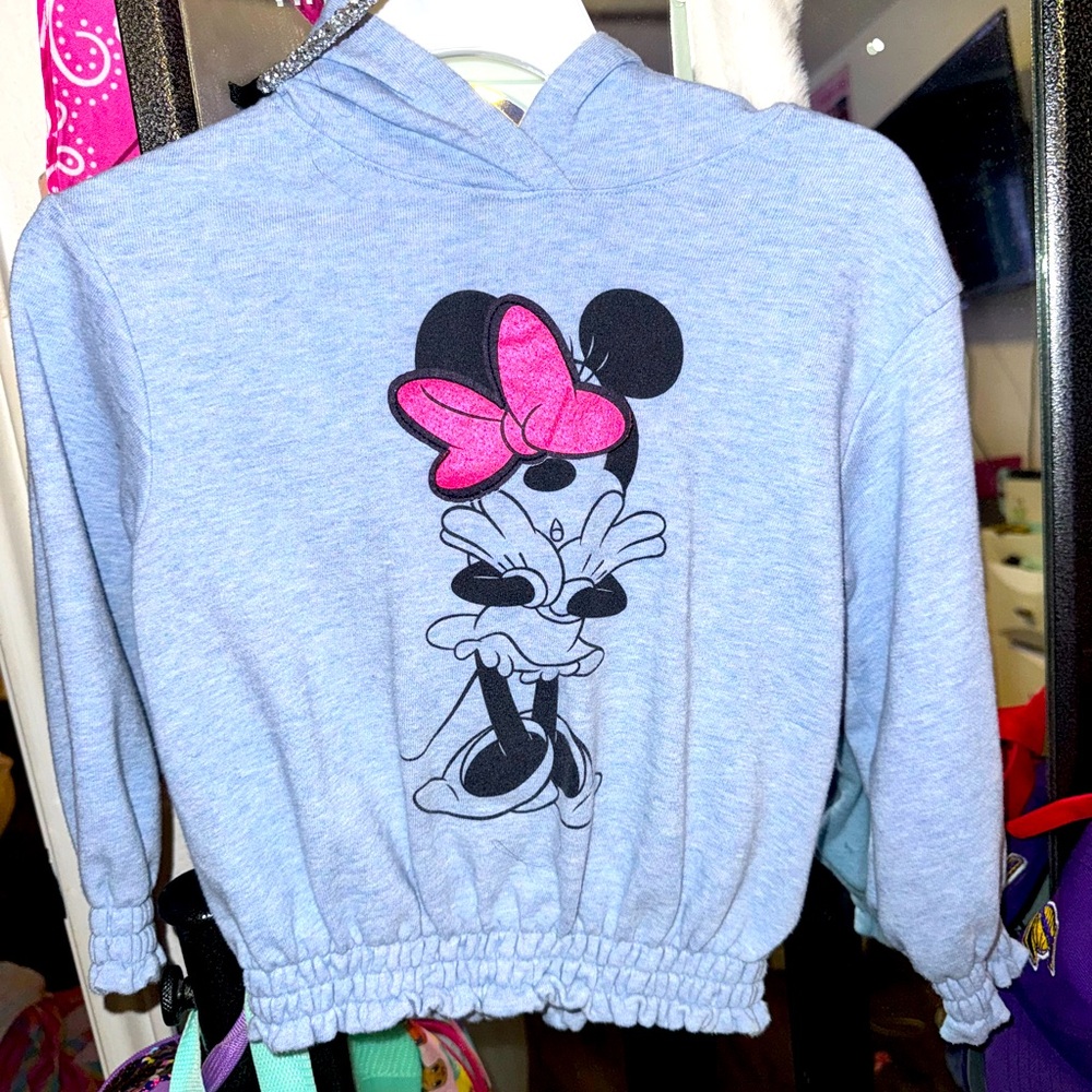Minnie Mouse toddler hoodie by Gap size 5. Soft and super cute. No flaws!